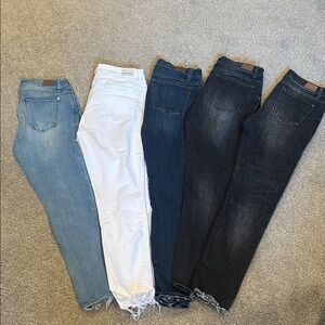 Judy Blue Women's Jeans in Blue, White, and Black